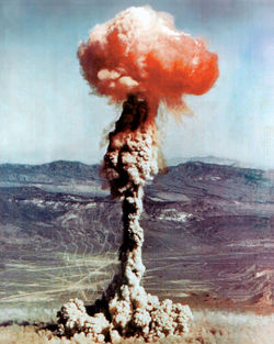 14 kilotonnin ydinaseen koerjytys Nevadassa.