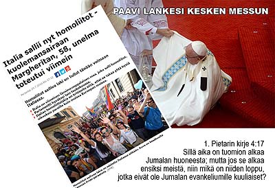 Paavi lankesi