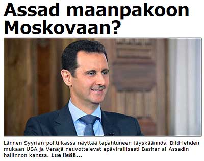 al-Assad maanpakoon