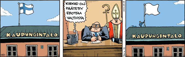 Suomi antautuu kun kirkko eroaa valtiosta