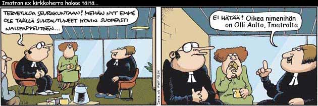 Fingerpori Imatran kirkkoherra