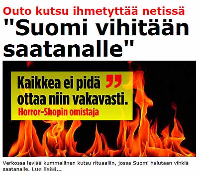 Suomi vihitään saatanalle