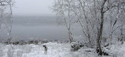 Enontekiöllä satoi aamulla lunta